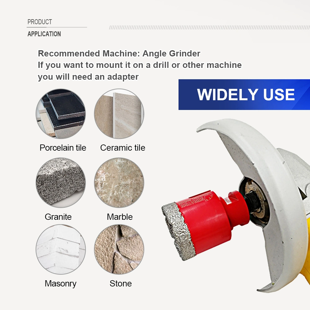 Shdiatool Vacuum Brazed Diamond Drilling Bits Core Bit with M14 Thread